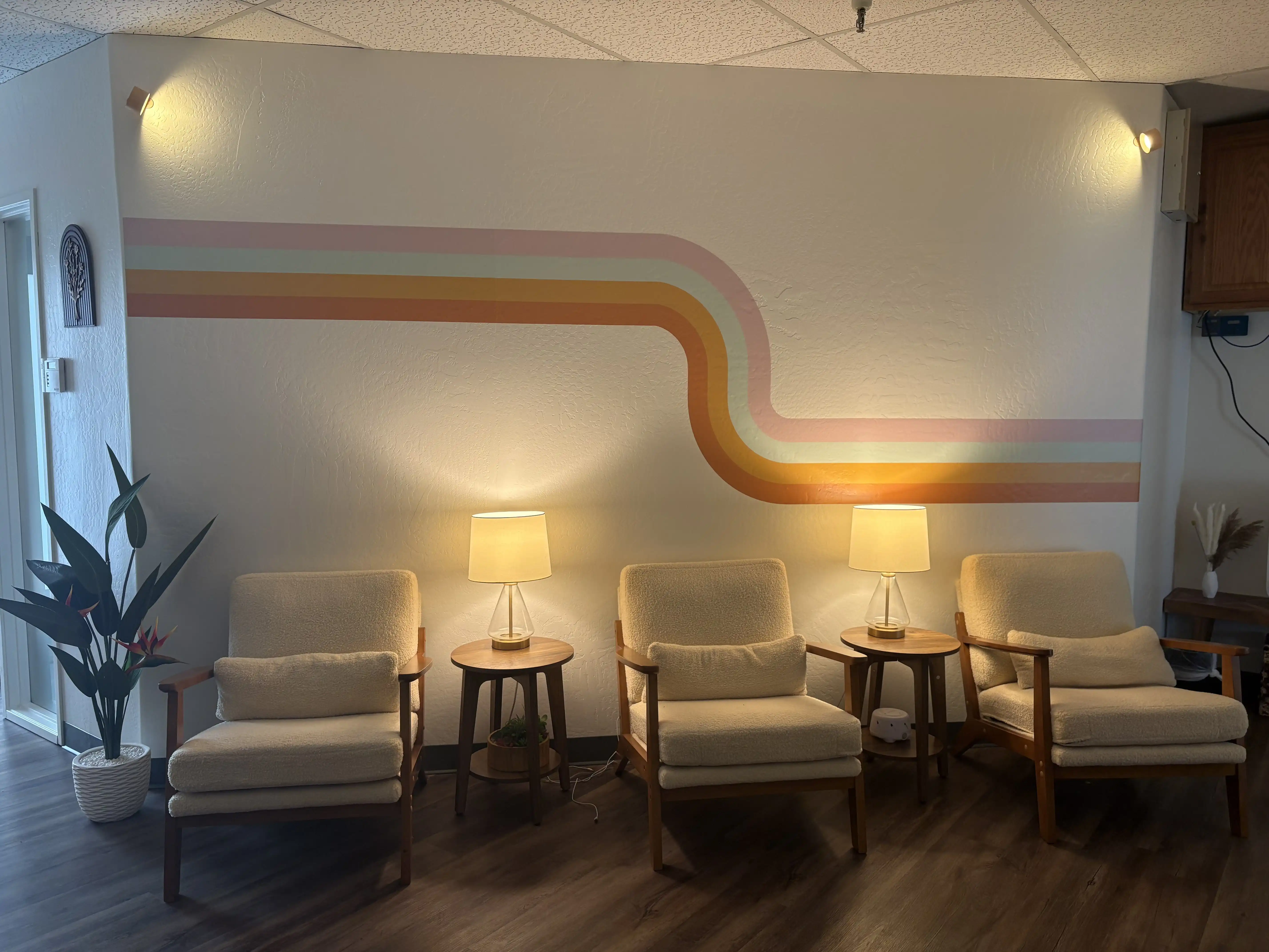 Comfortable therapy office interior